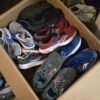pallet of sneakers